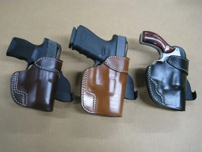 Azula Gun Holsters Premium Molded Leather Paddle Holster CCW: Choose Gun - 3 - Image 1 of 4