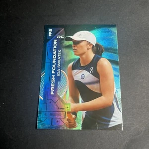 2023 Metal Universe Champions Iga Swiatek Aqua Fresh Foundation Rookie Card RC - Picture 1 of 2