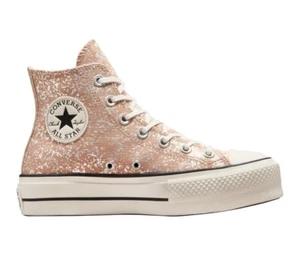 CONVERSE-New-Women's Dusty Cinder Pink CTAS Lift Hi Sneakers-A09422C-Size 7 - Picture 1 of 11