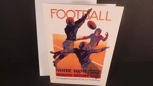 BIGLIETTO AUGURI CALCIO NOTRE DAME 1926 - Interno vuoto - SPEDIZIONE GRATUITA - Foto 1 di 1