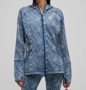 $160 Adidas by Stella McCartney Women's Blue Truepace Track Jacket Size S - Picture 1 of 4