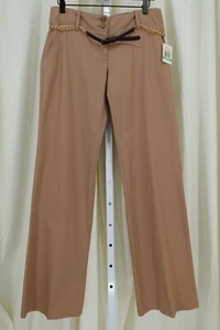 Michael Kors Damen Neu mit Etikett Kunstleder/Kettengürtel Stretch Bootcut Hose Größe 8 - Bild 1 von 17