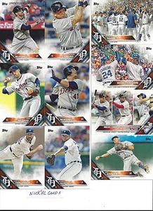 2016 Topps Full Detroit Tigers Team Set Upton Kinsler Fulmer 5 Miguel Cabrera 28 - Imagen 1 de 3