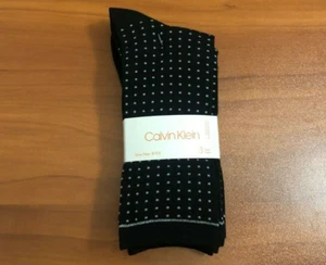 NEW (3) PAIRS CALVIN KLEIN GIRLS SOCKS 8 - 9.5 SMALL MEDIUM BLACK GRAY S/M NWT - Picture 1 of 5