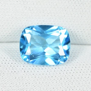 3,31 cts Best Fire Natural Swiss Blue Topas Kissen...!!!!! - Bild 1 von 2