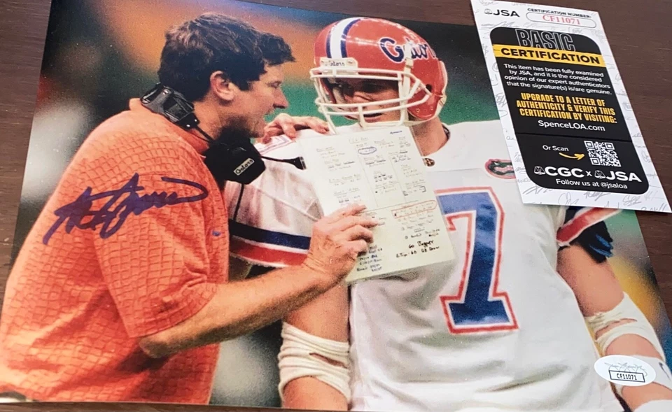 Steve Spurrier Signed Autographed 8x10 Photo UF Florida Gators JSA N - Image 1 of 1