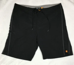 Quiksilver Waterman Collection Board Shorts Men's Black Hybrid Zip Pocket 39x9.5 - Picture 1 of 10