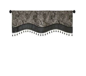 Madison Park Aubrey Valvola per Finestre, 50x18", Nero 👍 - Foto 1 di 8