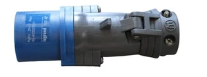 Legrand 52042 Straight plug Hypra - IP44 - 200/250 V~ - 16 A - 2P+E - plastic NE - Picture 1 of 3