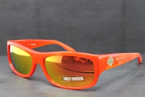 Harley Davidson Sunglasses Men's Rectangular Plastic Orange 61mm HDX833/OR27 - Picture 1 of 7