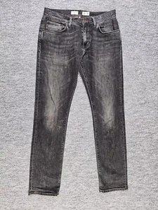 Pantalones de mezclilla Tommy Hilfiger Bleecker ajustados para hombre W32 L32 elásticos desteñidos negros - Imagen 1 de 13