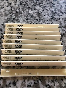 Lote 10 Placa frontal bisel blanco de 12,7 mm para unidad óptica de CD/DVD - Imagen 1 de 1