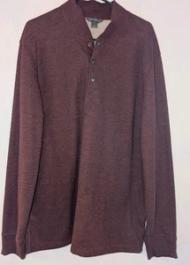EDDIE BAUER Men's Tall "Henley" Long Sleeve Lined Thermal Shirt - Size TL - Picture 1 of 5