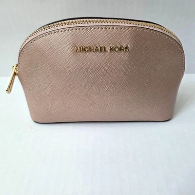 Michael Kors отлива бледно-розовый кожаный Alex средний путешествий мешок косметичка - Изображение 1 из 4