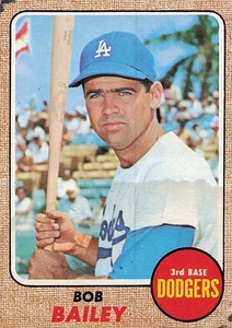 1968 Topps #580 Bob Bailey, en muy buen estado - Imagen 1 de 2