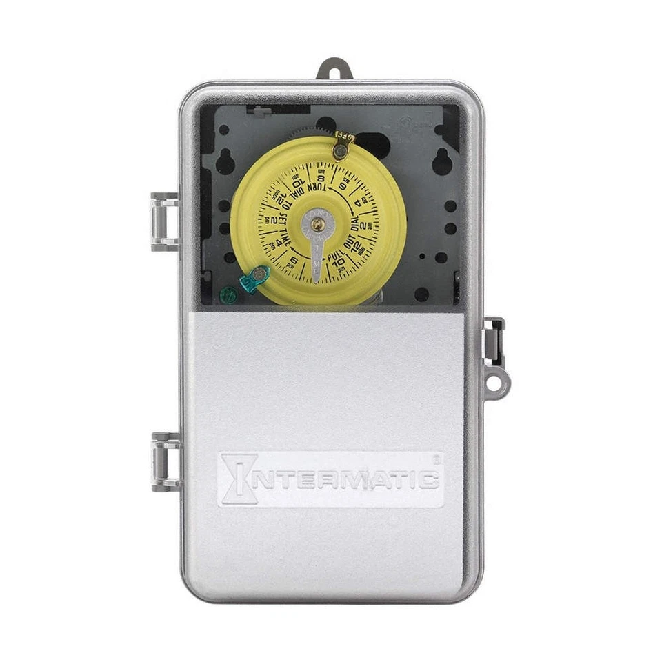 Temporizador electromecánico INTERMATIC T103PCD82, 24 horas, gris, plástico 20XE82 Foto 1 de 1