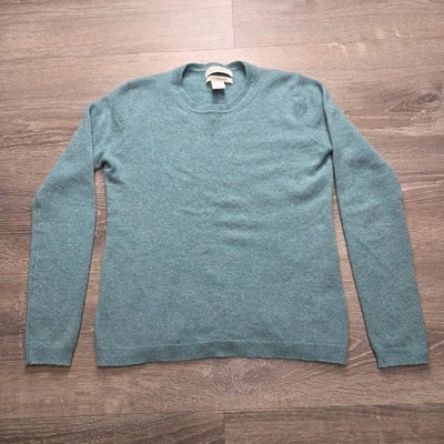 Suéter Ellen Tracy 100 % cachemir manga larga para mujer XS azul verde usado Foto 1 de 4