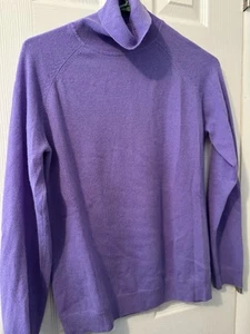 Presswick And Moore Größe Large lila flieder 100 % Kaschmir Pullover PTP 22" - Bild 1 von 3