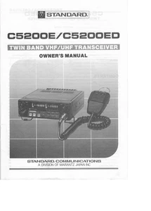 Manual / Doku zu Amateurfunk Mobilgerät Standard C5200E ED 2mtr / 70cm FM TRX - Bild 1 von 1