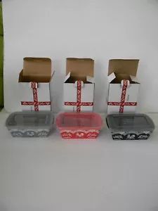 Temp-tations Set of (3) 14-oz Mini Loaf Pans with Gift Boxes/New/Doodle Doo - Picture 1 of 5