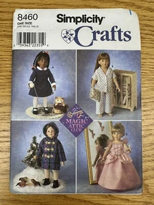 Simplicity 8460 Magic Attic Club 18" modello vestiti bambola NUOVO non tagliato - Foto 1 di 3