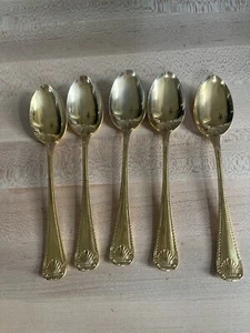 Vergoldeter Edelstahl Hergestellt in Japan Teelöffel Menge 5 - Bild 1 von 6