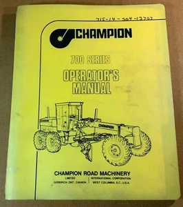 Manual del operador de la serie Champion 700 - Imagen 1 de 5