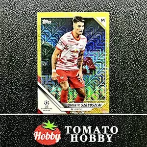 TOPPS CROMO UEFA JAPONÉS 2021-22 DOMINIK SZOBOSZLAI/150 REFRACTOR MOJO AMARILLO - Imagen 1 de 2