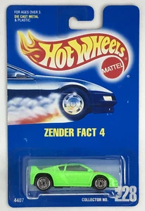 1994 Hot Wheels Blue Card Main line Zender Fact 4 UH Wheels #228 #4407 - Picture 1 of 2