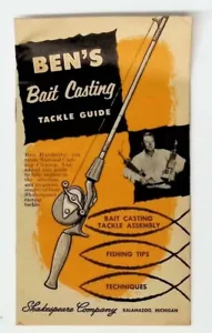 Vintage Shakespeare Ben Hardesty Bait Casting Tackle Guide Rollen & Ruten - Bild 1 von 11