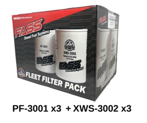 Paquete de 6 filtros de flota Fass Fuel Systems XWS-3002 + PF-3001 - Imagen 1 de 3