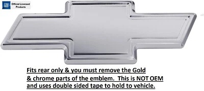 02-09 para CHEVY Trailblazer Pajarita Border Emblema POLISHED Se adapta solo a la parte trasera Foto 1 de 2