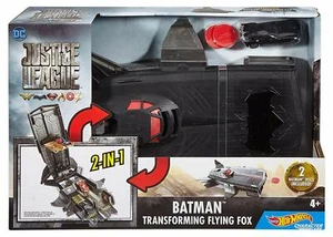 Hot Wheels DC Justice League Batman veicolo volpe volante in trasformazione - Foto 1 di 3