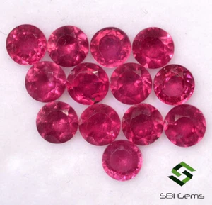 4.45 Cts Natural Ruby Round Cut 4 mm Lot 13 Pcs Calibrated Loose Gemstones GF - Picture 1 of 6