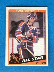 1984-85 TOPPS #163 PAUL COFFEY ALL-STAR EDMUNTON OILERS HOFer NM-MT