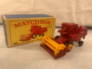 1965 Vintage die-cast Matchbox Claas Combine Harvester #65 w/box - Picture 1 of 1