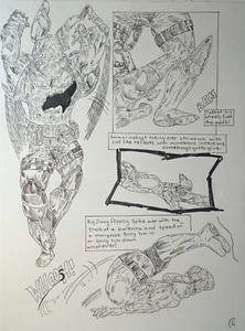 original comic book art page 4 Big Dawg the Enforcer (9×12 inch ) - Picture 1 of 2