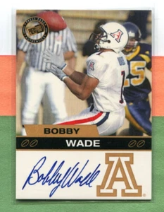 BOBBY WADE CHICAGO BEARS ARIZONA WILDCATS 2013 PRESS PASS AUTHENTICS AUTOGRAPH - Picture 1 of 2