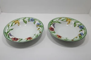 Gartensalat Nudelschalen Blumen- & Schmetterlingsdruck von Coventry Secret 2er Set - Bild 1 von 5