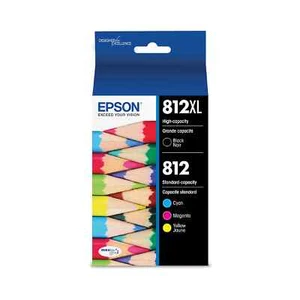 Original T812XL Epson High Yield Ink Carriages 812 XL for EC-C7000 Pro WF-7310 - Picture 1 of 20