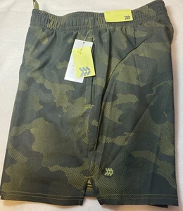 NWT ALL IN MOTION LINED GRAY & GREEN YOUTH ANY SPORT SHORTS SMALL.            SH - Picture 1 of 4