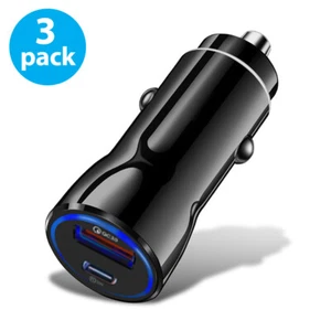 3X USB PD 20W Type-C Car Charger Fast Charge Adapter For iPhone 13 12 11 Pro Max - Picture 1 of 7