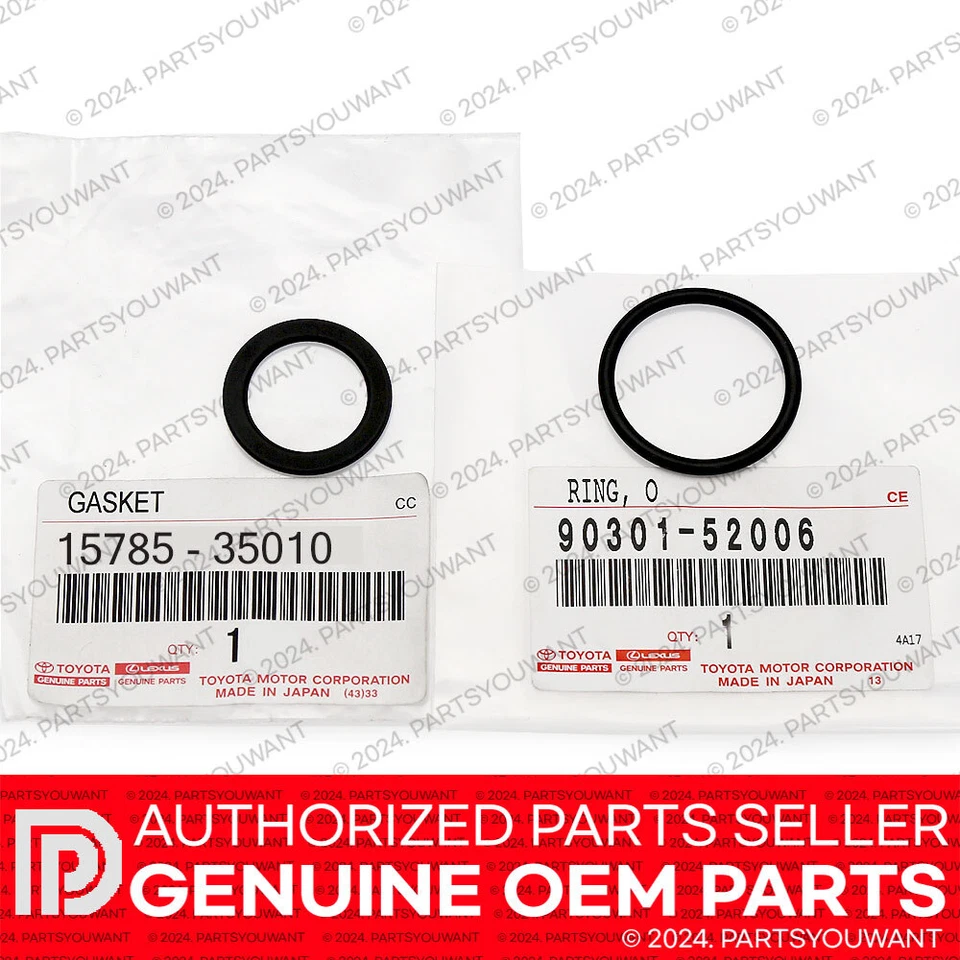 Junta de sello de junta tórica de enfriador de aceite de motor original Toyota MR2 Celica Camry RAV4 Foto 1 de 2