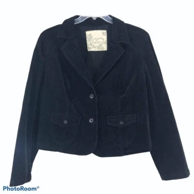 Blazer Sonoma Mujer XL Negro 2 Botones 98% Algodón pero parece Pana Foto 1 de 4