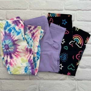 NWT Children’s Place 3 Pack Ankle Length Leggings Girls XS Sz 4 - Picture 1 of 7