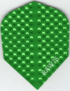 Bright Green Dimplex Dart Flights: 3 per set - Picture 1 of 4