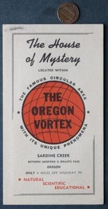1950-60s Era Gold Hill Oregon House of Mystery Spooky Tourist Trap Brochure ---- - Bild 1 von 1