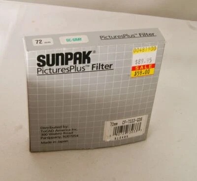 Sunpak PicturePlus 72mm GC-Gray Graduated filter - Image 1 of 3