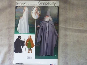 Simplicity R10323 Gandalf Galadriel Hobit Lord of the Rings Sewing Pattern XS-XL - Picture 1 of 2