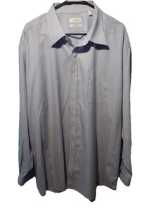 ENRO Oberhemd Herren 19 36-37 HOCH blau kariert 100% Baumwolle bügelfrei b31 - Bild 1 von 5